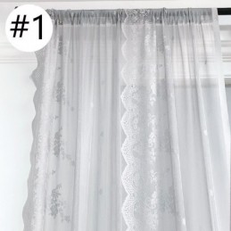 Cortinas Transparentes Elegantes De Voile Para Sala De Estar