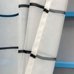 Cortina De Gasa Con Patrón De Celosía, Hecha A Medida, Cortinas Transparentes Para Sala De Estar Y Dormitorio.