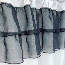 Cortinas Modernas De Tul Bordado, Gasa Transparente De Caña Para Sala De Estar Y Dormitorio