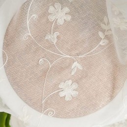 Cortinas Blancas Transparentes Bordadas Para Ventanas, Cortinas Hechas A Medida, Cortinas Para Sala De Estar Y Dormitorio