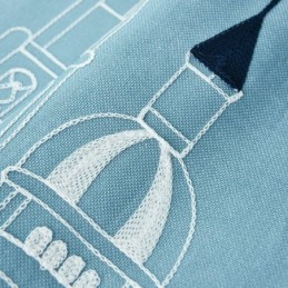 Cortinas Bordadas De Estilo Nórdico Con Diseño De Castillo Para Sala De Estar Y Dormitorio