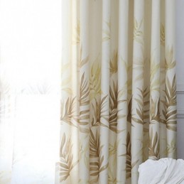 Cortinas Opacas Con Estampado De Hojas Modernas Para Sala De Estar