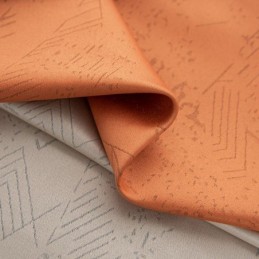 Cortinas Opacas De Jacquard Geométrico Para Sala De Estar