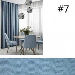 Cortina Moderna De Color Sólido, Hecha A Medida, Opaca, Para Sala De Estar.