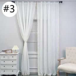 Cortinas De Tul De Color Sólido, Modernas Y Transparentes, Hechas A Medida, Para Sala De Estar.