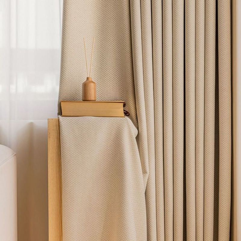 Cortinas Opacas Con Estampado De Líneas Onduladas Para Sala De Estar Y Dormitorio