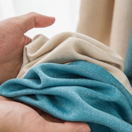 Cortinas Nórdicas Opacas De Color Liso Para Sala De Estar