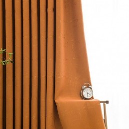 Cortina Opaca Hecha A Medida, Bordada, Con Aislamiento Térmico Para Sala De Estar.