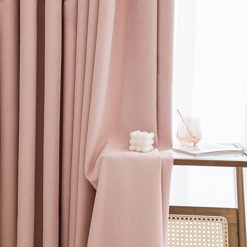 Cortinas Nórdicas Opacas De Color Liso Para Sala De Estar