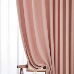Cortinas Nórdicas Opacas De Color Liso Para Sala De Estar