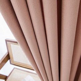 Cortinas Nórdicas Opacas De Color Liso Para Sala De Estar