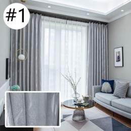 Cortinas Onduladas De Jacquard Para Ventana, Hechas A Medida Para Sala De Estar.