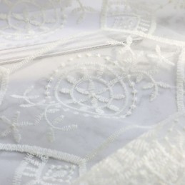 Cortina Transparente Sencilla Hecha A Medida Cortina Blanca Combina Con Todo Bordado Sala De Estar