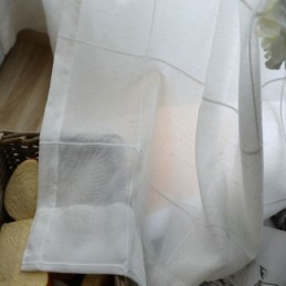 Cortina Minimalista Transparente Hecha A Medida, Cortina Grande De Celosía, Panel De Voile Jacquard, Sala De Estar