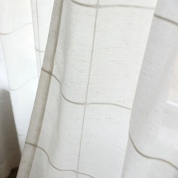 Cortina Minimalista Transparente Hecha A Medida, Cortina Grande De Celosía, Panel De Voile Jacquard, Sala De Estar