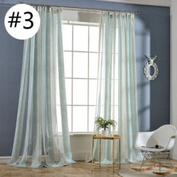 Cortinas De Gasa Modernas Con Diseño De Hojas, Cortinas Transparentes Hechas A Medida Para Dormitorio Y Sala De Estar.