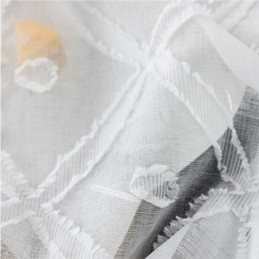 Cortinas Transparentes Delicadas Hechas A Medida, Cortinas De Tul Bordadas Para Sala De Estar