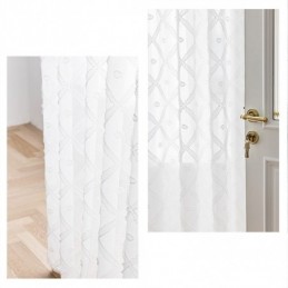 Cortinas Transparentes Delicadas Hechas A Medida, Cortinas De Tul Bordadas Para Sala De Estar