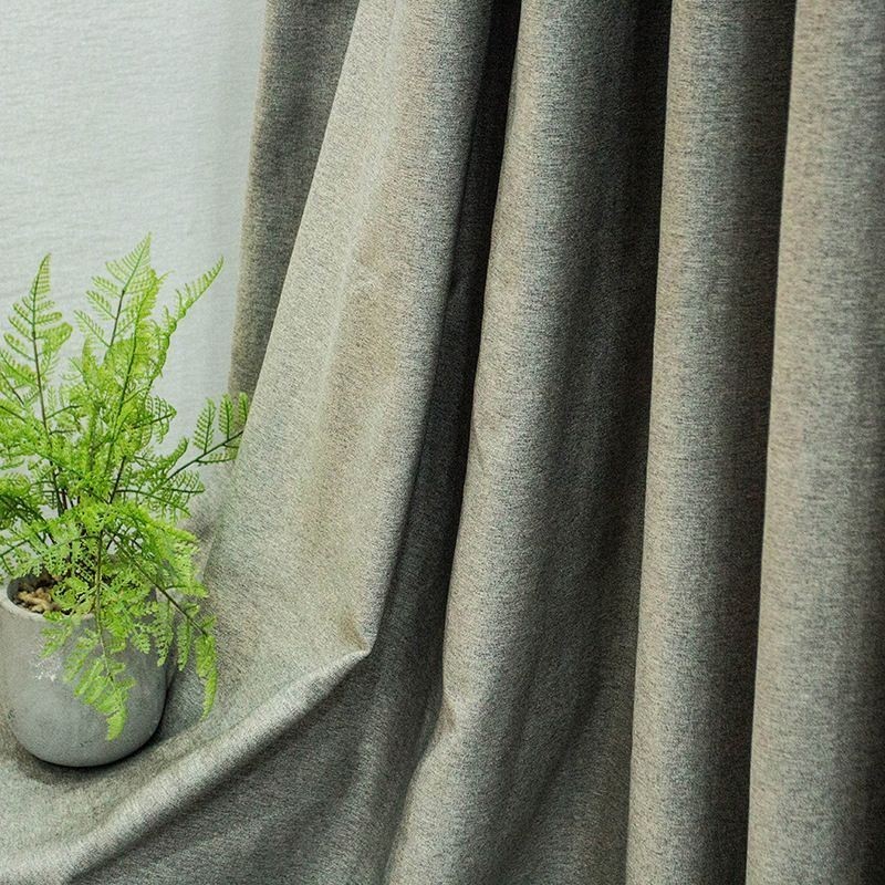 Cortinas Nórdicas Opacas De Color Liso Para Sala De Estar