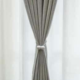 Cortinas Nórdicas Opacas De Color Liso Para Sala De Estar