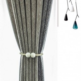 Cortinas Nórdicas De Patchwork De Color Liso, Opacas, Para Sala De Estar