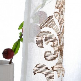 Cortina De Tul Bordada, Hecha A Medida, Moderna, De Gasa De Voile, Para Sala De Estar Y Dormitorio.