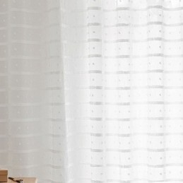 Cortinas Blancas Transparentes Hechas A Medida, Cortinas De Tul Bordadas Para Sala De Estar