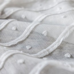 Cortinas Blancas Transparentes Hechas A Medida, Cortinas De Tul Bordadas Para Sala De Estar