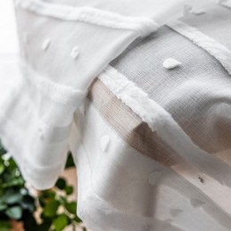 Cortinas Blancas Transparentes Hechas A Medida, Cortinas De Tul Bordadas Para Sala De Estar