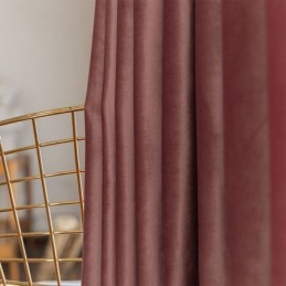 Cortinas Opacas De Terciopelo Nórdico Para Dormitorio Y Sala De Estar, Color Liso