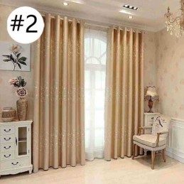 Cortinas Opacas Modernas De Jacquard Con Lunares Para Sala De Estar Y Dormitorio