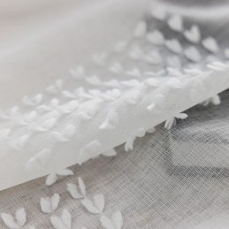 Cortina Nórdica Transparente Hecha A Medida, Cortina De Tul En Relieve Para Sala De Estar Y Dormitorio