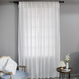 Cortinas De Terciopelo Transparente Para Ventana, Elegantes Paneles De Voile Para Sala De Estar Y Dormitorio