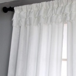Cortinas De Terciopelo Transparente Para Ventana, Elegantes Paneles De Voile Para Sala De Estar Y Dormitorio