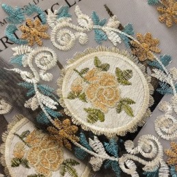 Cortina De Tul Bordada Hecha A Medida, Cortina De Gasa Transparente De Lujo Europea Para Sala De Estar