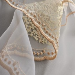 Cortinas Transparentes Delicadas Hechas A Medida, Cortinas De Tul Bordadas Para Sala De Estar