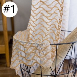 Cortina Transparente Transpirable Hecha A Medida, Cortina De Tul Decorativa Europea Para Sala De Estar