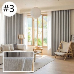 Cortinas Opacas De Jacquard Con Hojas Para Sala De Estar