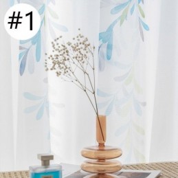 Cortina De Gasa Con Estampado De Vid, Hecha A Medida, Estampada, Para Sala De Estar Y Dormitorio