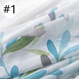 Cortina De Gasa Con Estampado De Vid, Hecha A Medida, Estampada, Para Sala De Estar Y Dormitorio