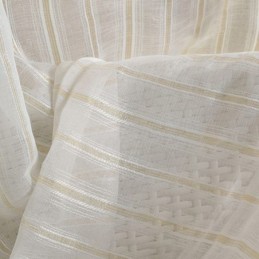 Cortina Nórdica Transparente Hecha A Medida, Cortina De Tul A Rayas Para Sala De Estar Y Dormitorio