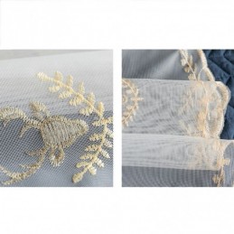 Cortinas Clásicas Transparentes Hechas A Medida Con Tul Bordado De Ciervos Para Sala De Estar.