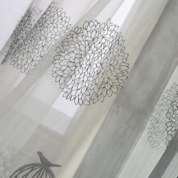 Cortina De Tul Bordada Moderna, Hecha A Medida, De Gasa Transparente, Para Sala De Estar Y Dormitorio