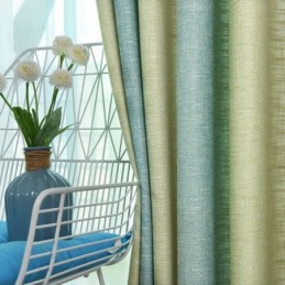 Cortina Semiopaca Sencilla Hecha A Medida Con Estampado De Rayas De Colores Para Sala De Estar