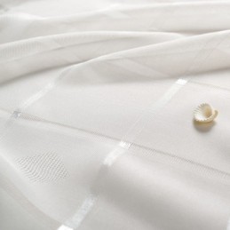 Cortina Transparente De Jacquard Geométrico, Hecha A Medida, De Lujo, Para Sala De Estar Y Dormitorio.