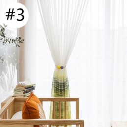Cortina Transparente De Estilo Nórdico, Hecha A Medida, Estampada, De Gasa, Para Sala De Estar Y Dormitorio.