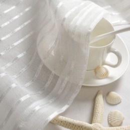 Elegante Cortina De Tul Blanco Hecha A Medida, Cortina Transparente Para Sala De Estar Y Dormitorio