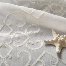 Cortina De Voile Nórdica Hecha A Medida, Bordada, Transparente, Para Sala De Estar Y Dormitorio