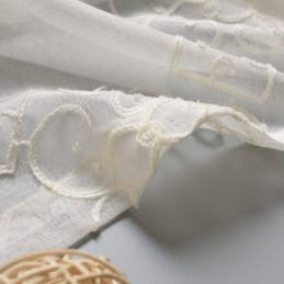 Cortina De Voile Nórdica Hecha A Medida, Bordada, Transparente, Para Sala De Estar Y Dormitorio