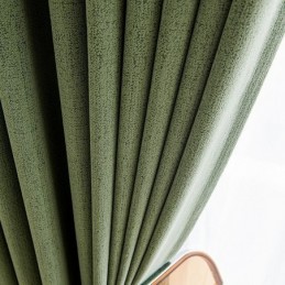 Cortinas Nórdicas Opacas De Color Liso Para Sala De Estar